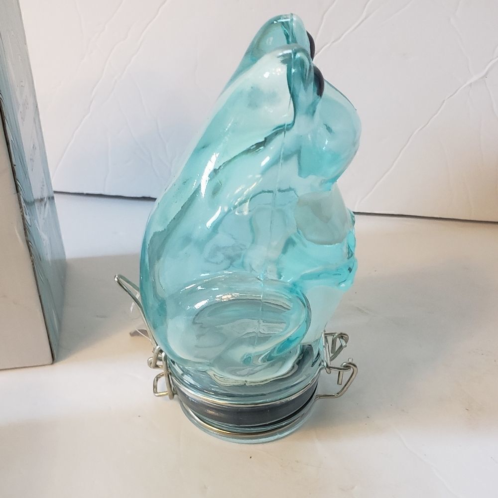 NWB Container Art Turquoise Frog Storage - Picture 3 of 11